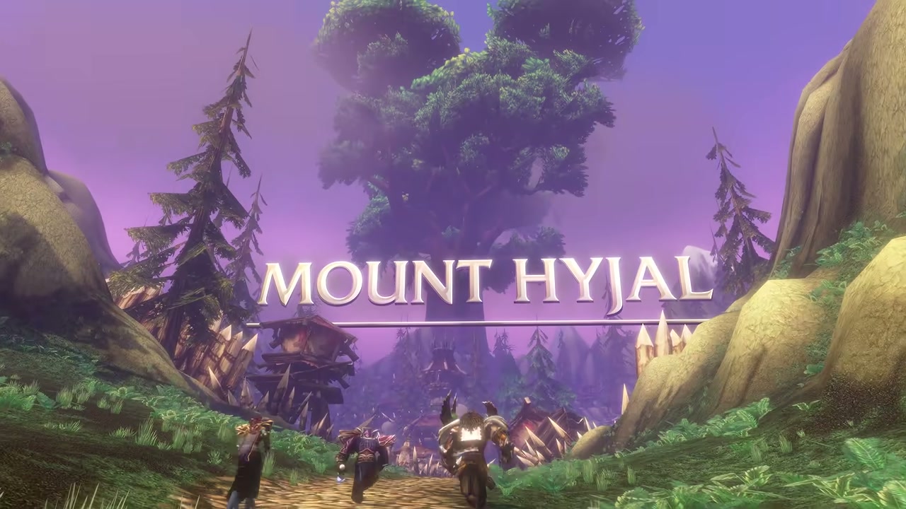 Mount Hyjal as shown in the official WoW Forever gameplay reveal